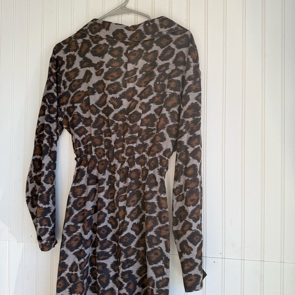 Nanushka Size XS Long Sleeve Ayse Deress in Crayon Ocelot - Picture 3 of 9